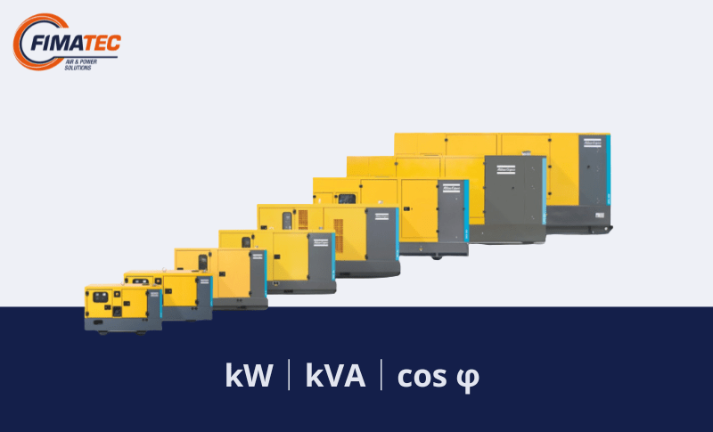 Professionele stroomgeneratoren met het juiste kW- en kVA-vermogen voor jouw toepassing
