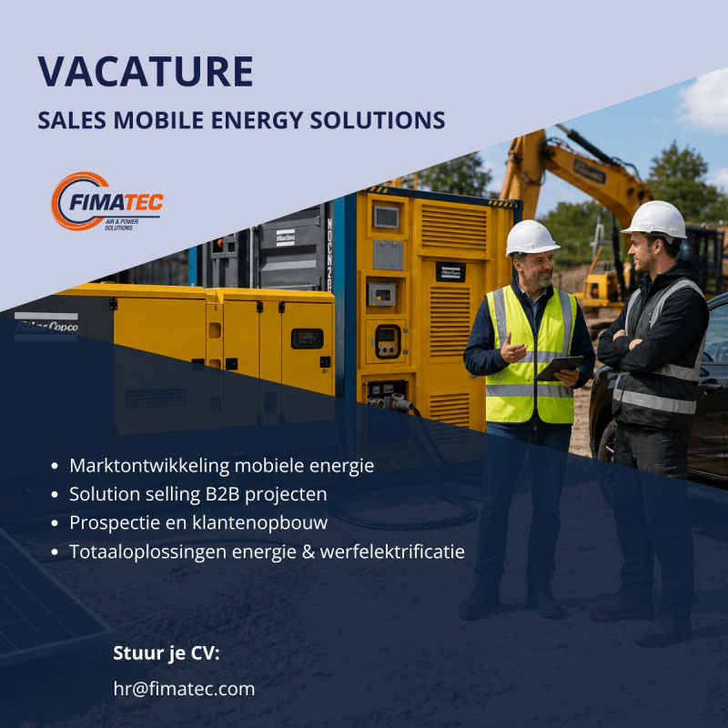 Vacature Sales Mobile Energy Solutions Fimatec